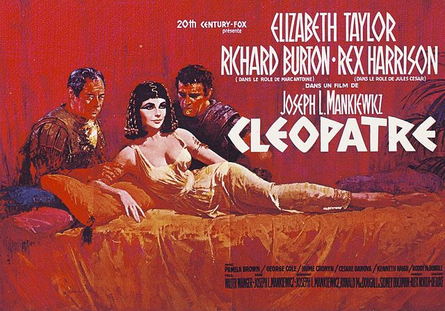 French poster for Cleopatra (1963), starring Elizabeth Taylor